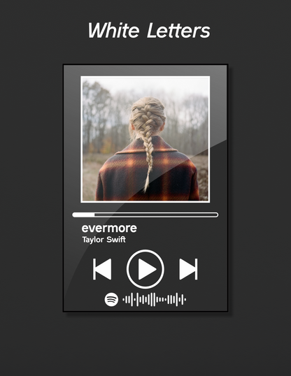 Evermore - Taylor Swift Acrylic Album Art - Music Themed Wall Art