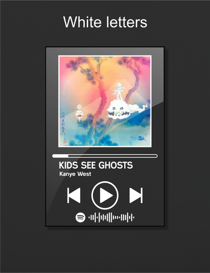 Kids See Ghosts - Kanye West Acrylic Album Art - Music Themed Wall Art