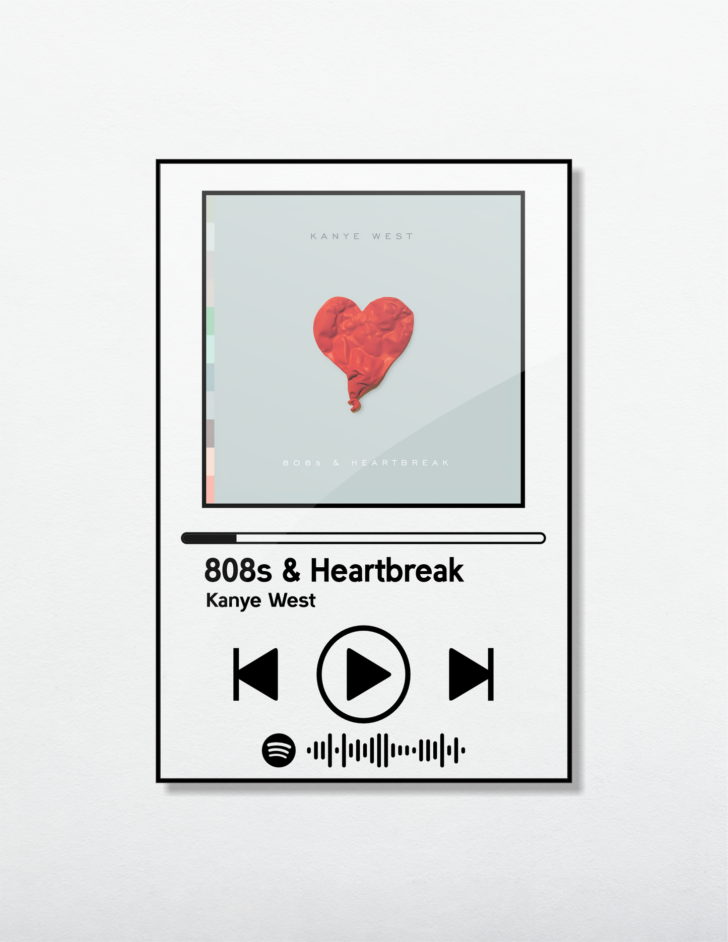 808s & Heartbreak Acrylic Album art. Music themed Wall Art