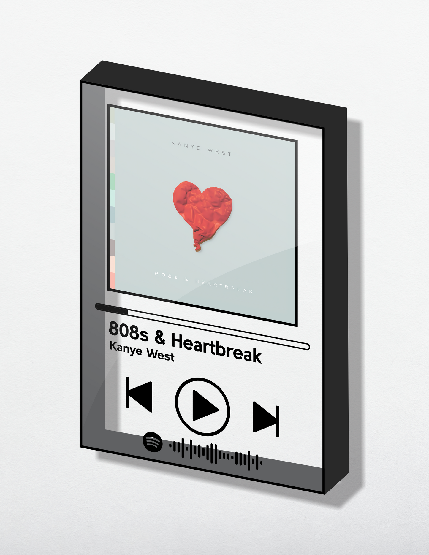 808s & Heartbreak Acrylic Album art. Music themed Wall Art