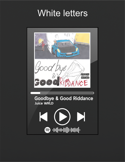 Goodbye & Good Riddance - Juice WRLD Acrylic Album Art - Music Themed Wall Art