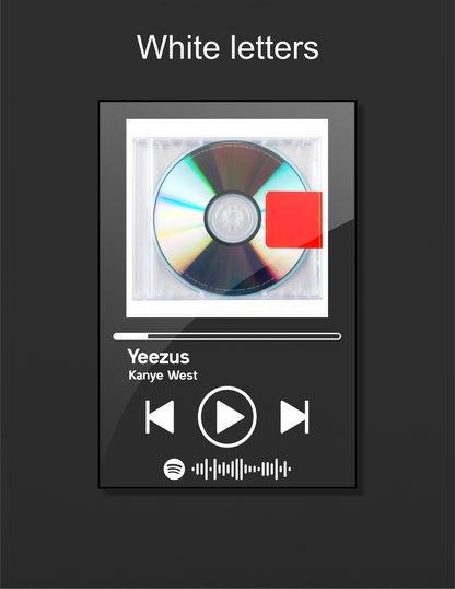 Yeezus - Kanye West Acrylic Album Art - Music Themed Wall Art