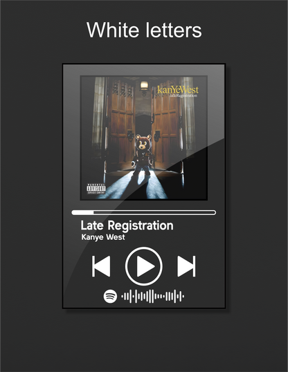 Late Registration - Kanye West Acrylic Album Art - Music Themed Wall Art