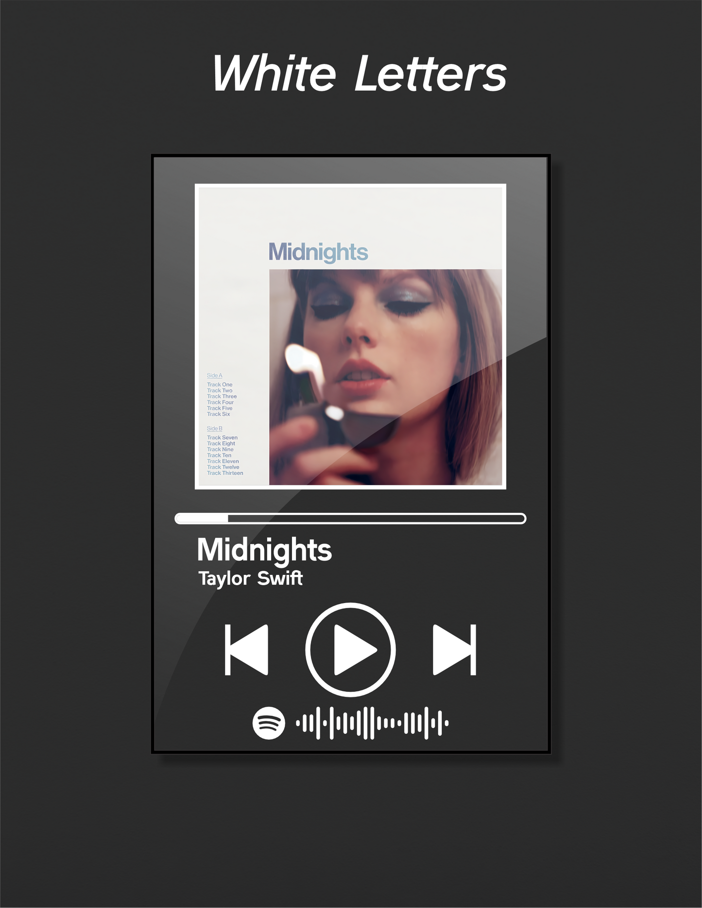 Midnights - Taylor Swift Acrylic Album Art - Music Themed Wall Art