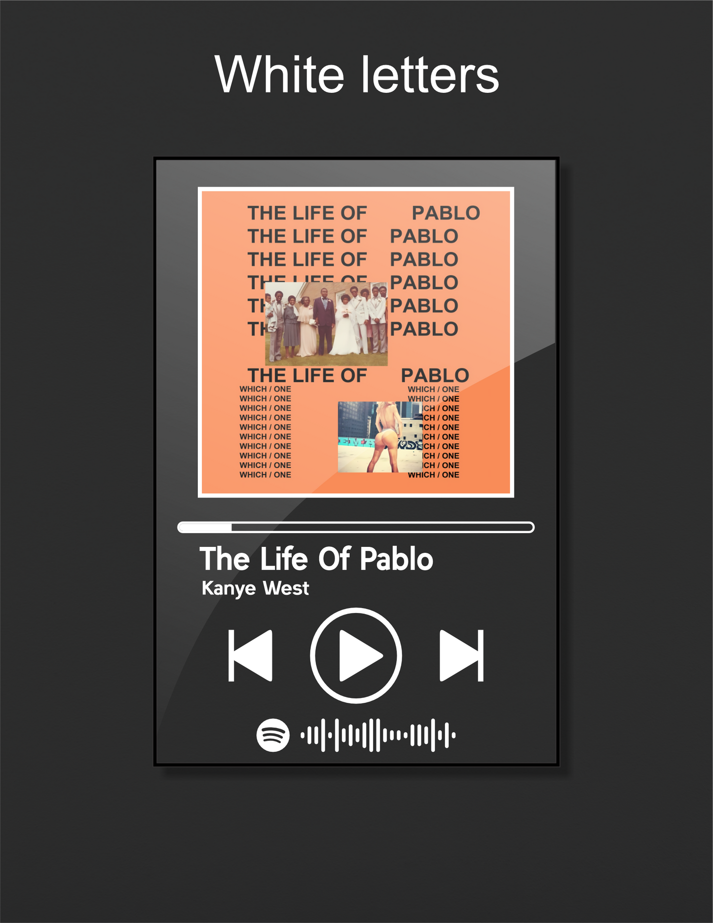 The Life Of Pablo - Kanye West - Acrylic Album Art - Music Themed Wall Art